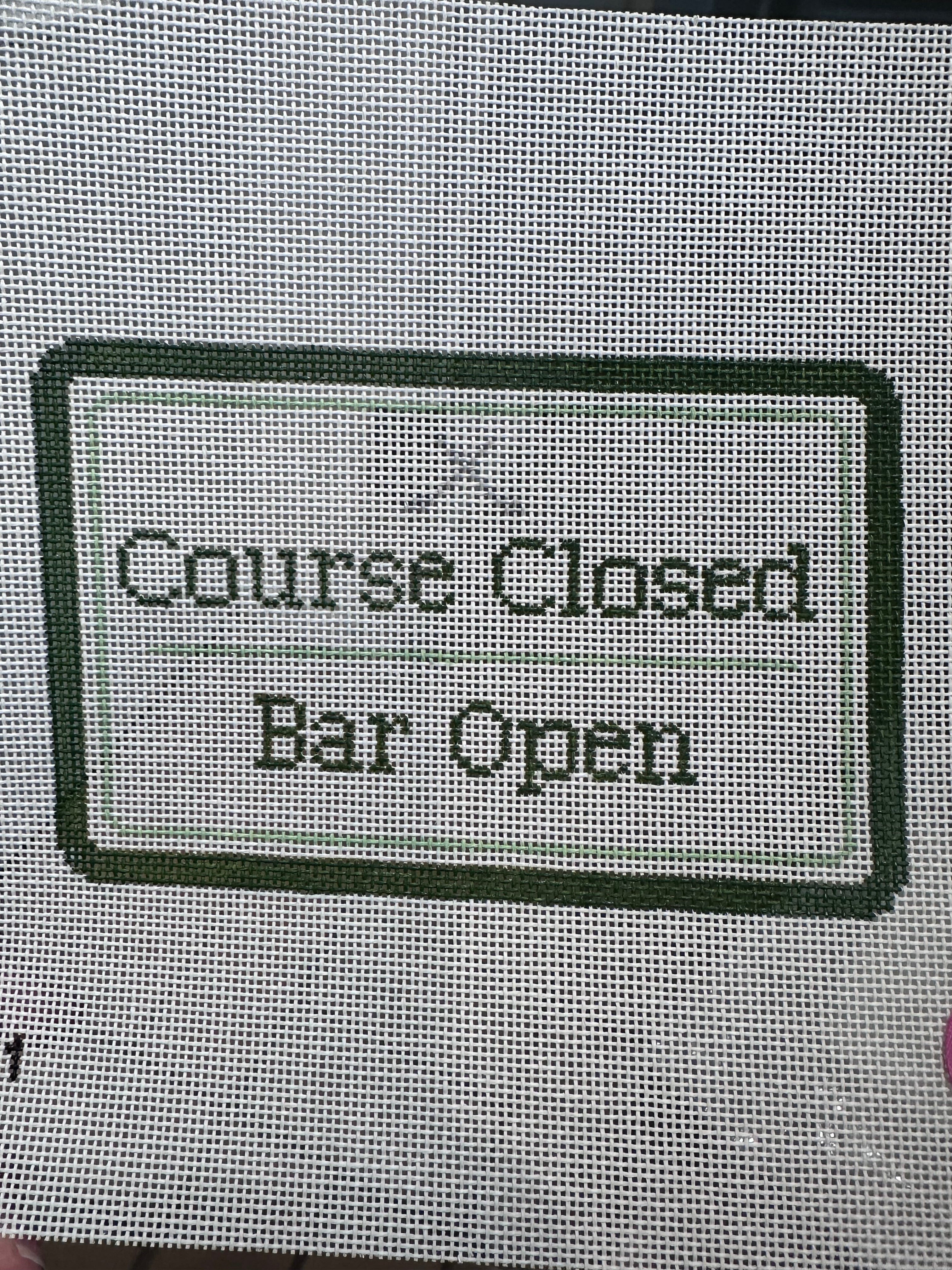 Court Closed, Bar Open - Golf