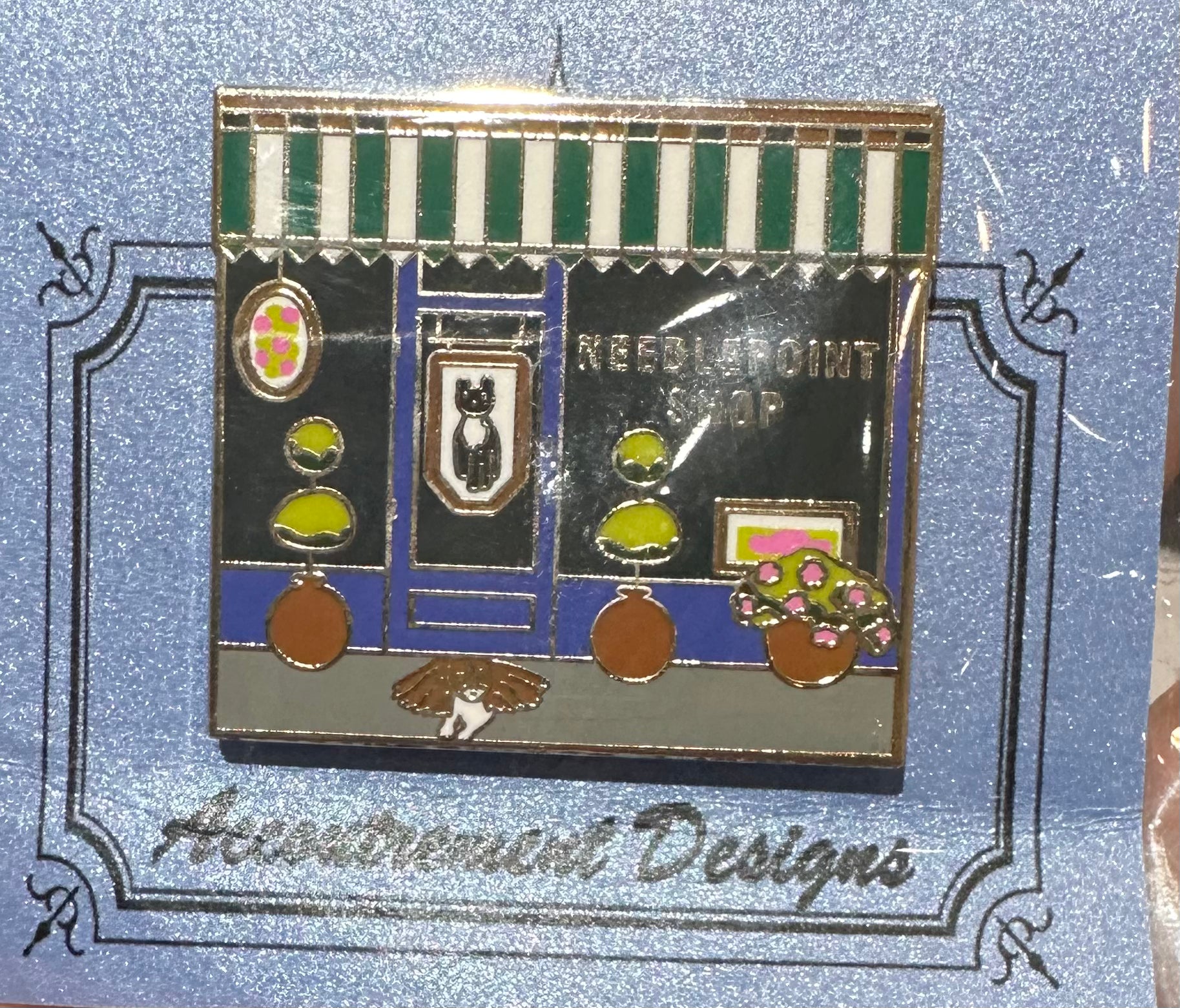 Needlepoint Shop Needleminder (Blue)