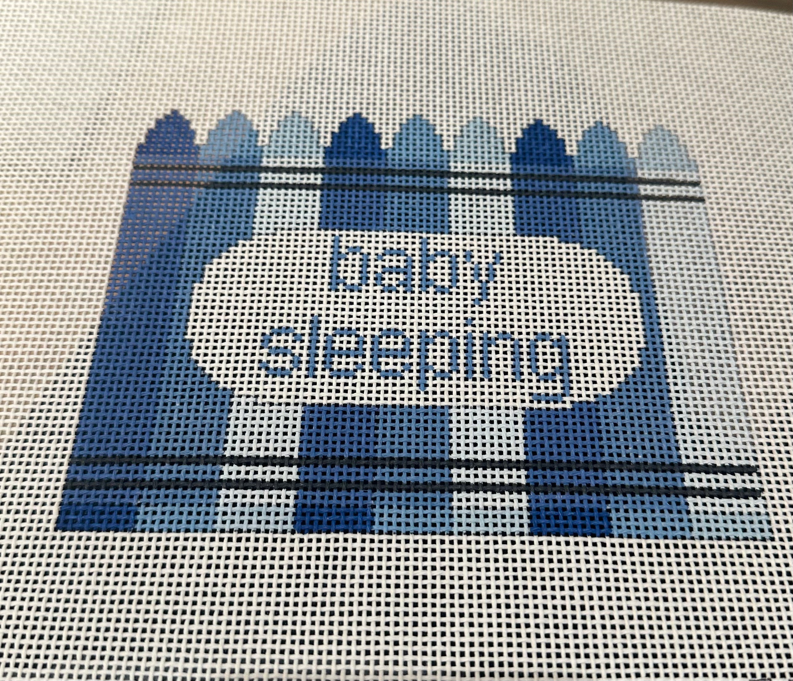 Blue Crayons Baby Sleeping Sign