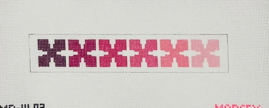 Geo Floral Key Fob (pinks)