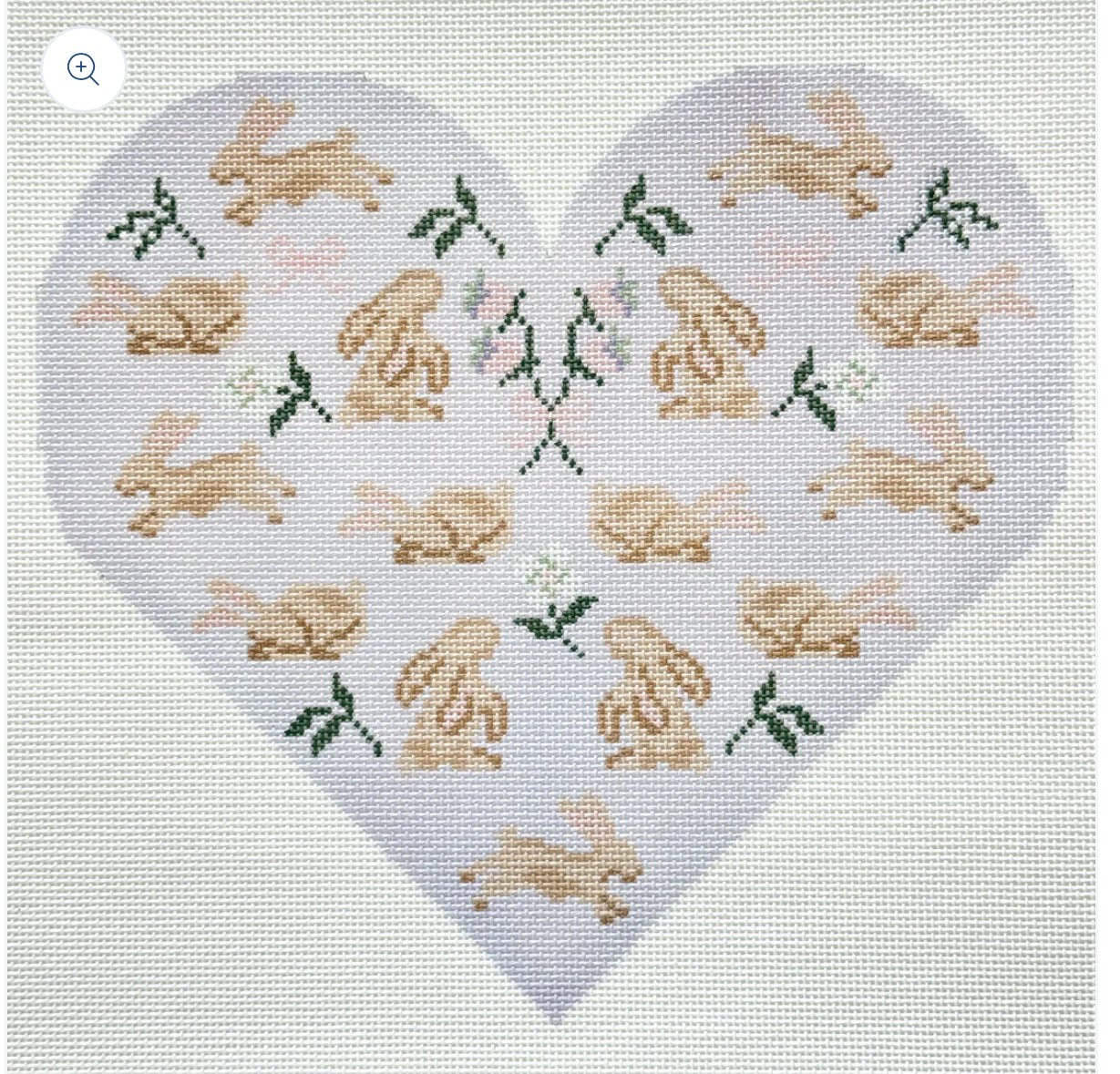 Spruce street bunny pillow needlepoint canvas