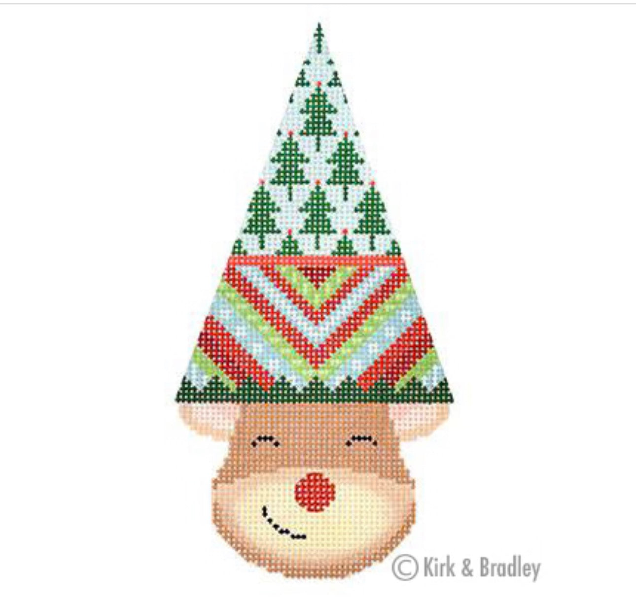 KB 1385 - Reindeer Cone - Rudy (Stripes)