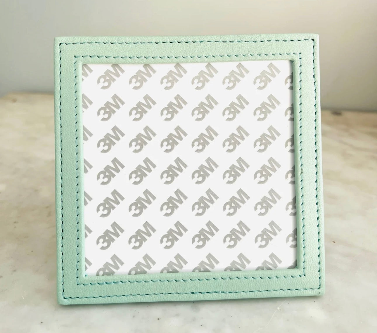 Self-Finishing Leather Frame in Smoke Green