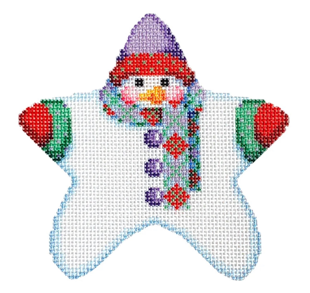 NTG TS425 - Star Shaped Snowman Argyle Scarf