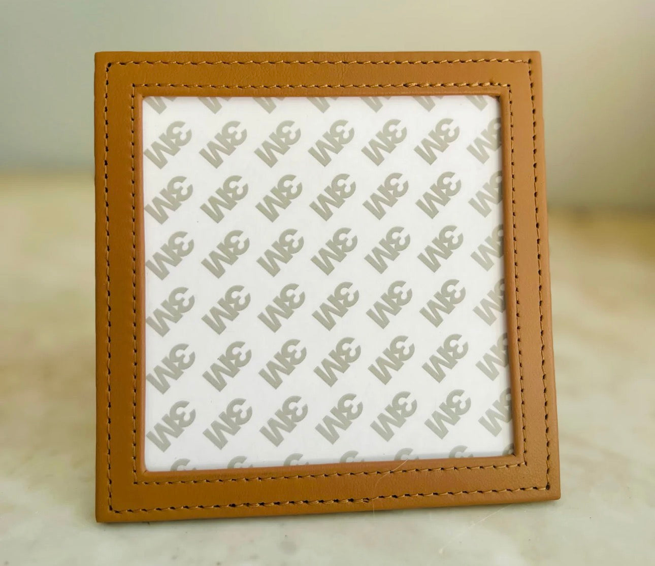 Self-Finishing Leather Frame in Tan