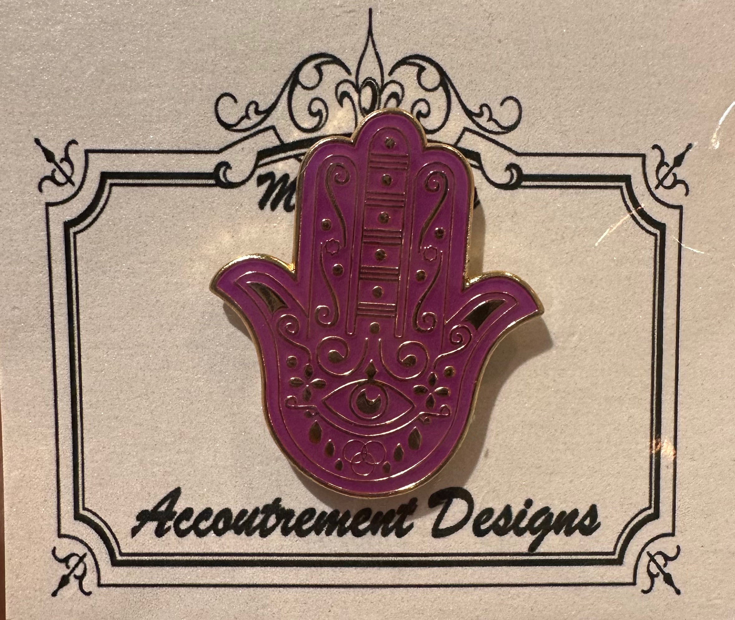 Purple Hamsa Needleminder