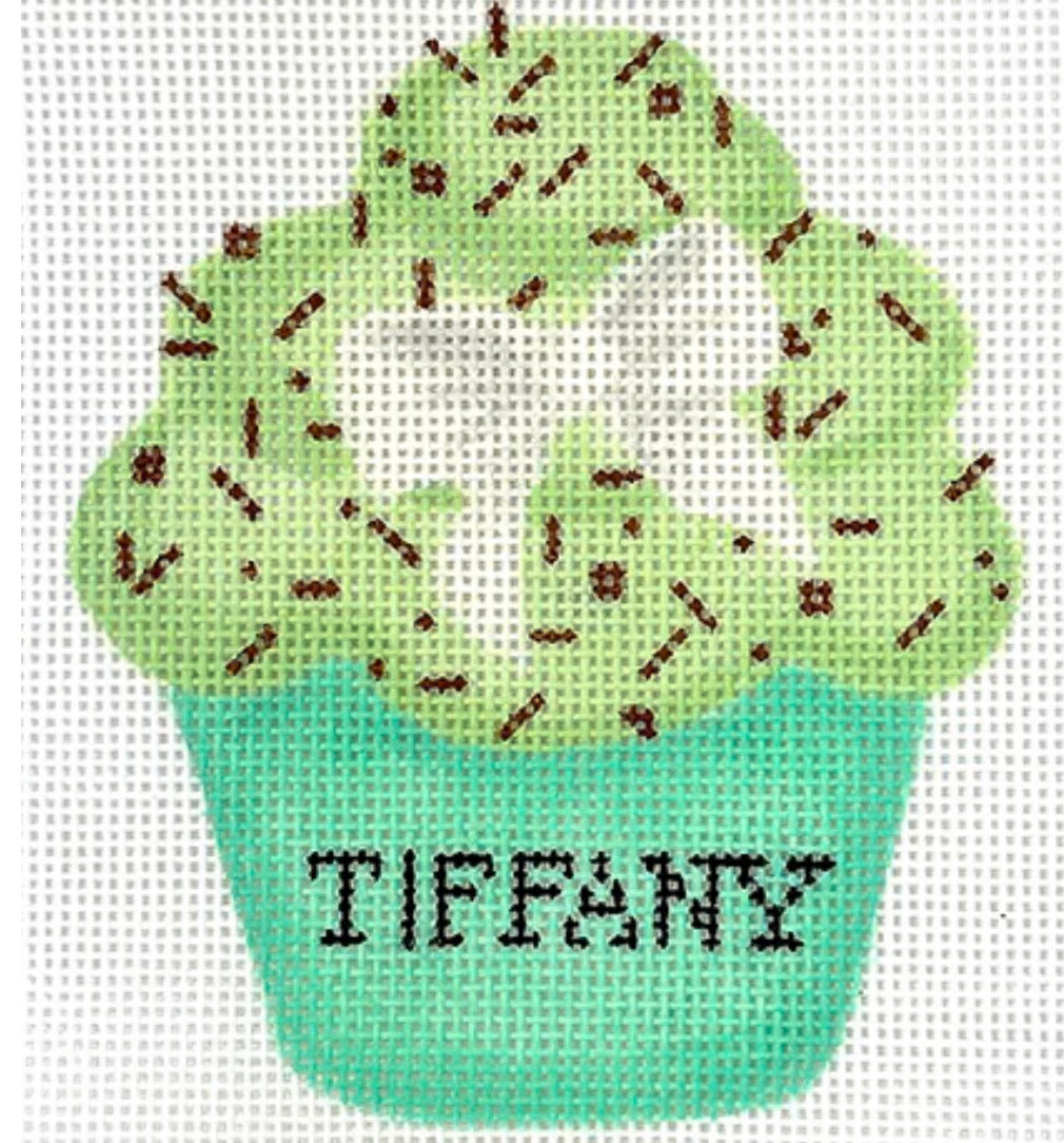 Mini Designer Dessert – Tiffany Pistachio Cupcake w/ Chocolate Sprinkles