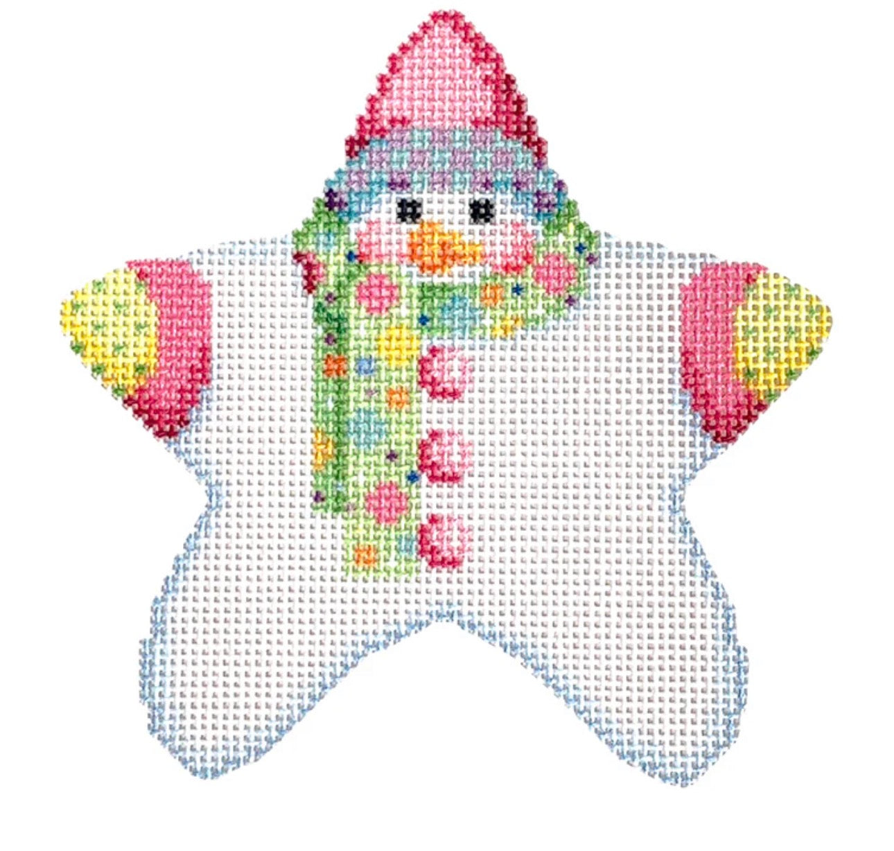 NTG TS426 - Star Shaped Snowman Multi Dot Scarf