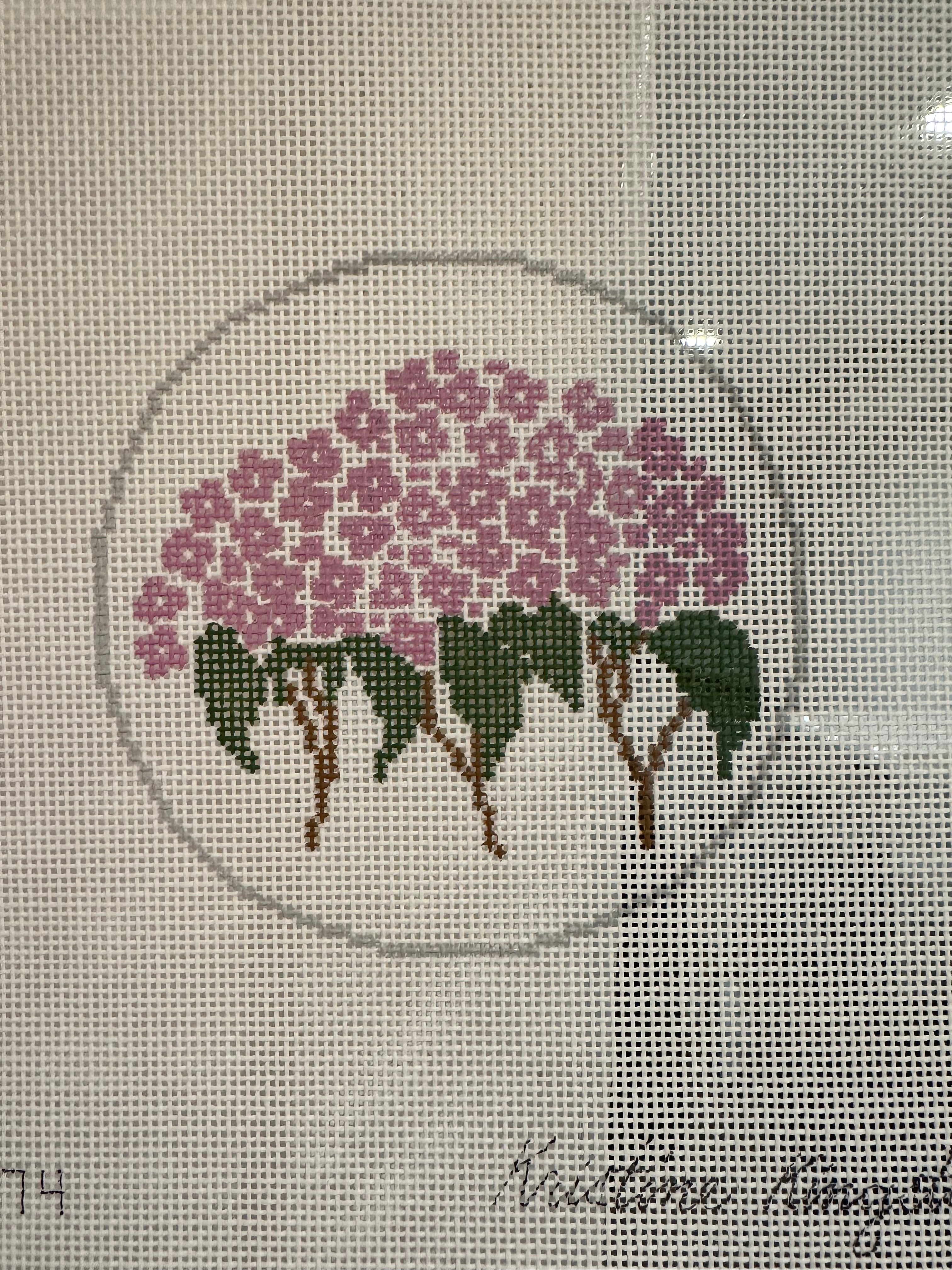Purple Hydrangea Round