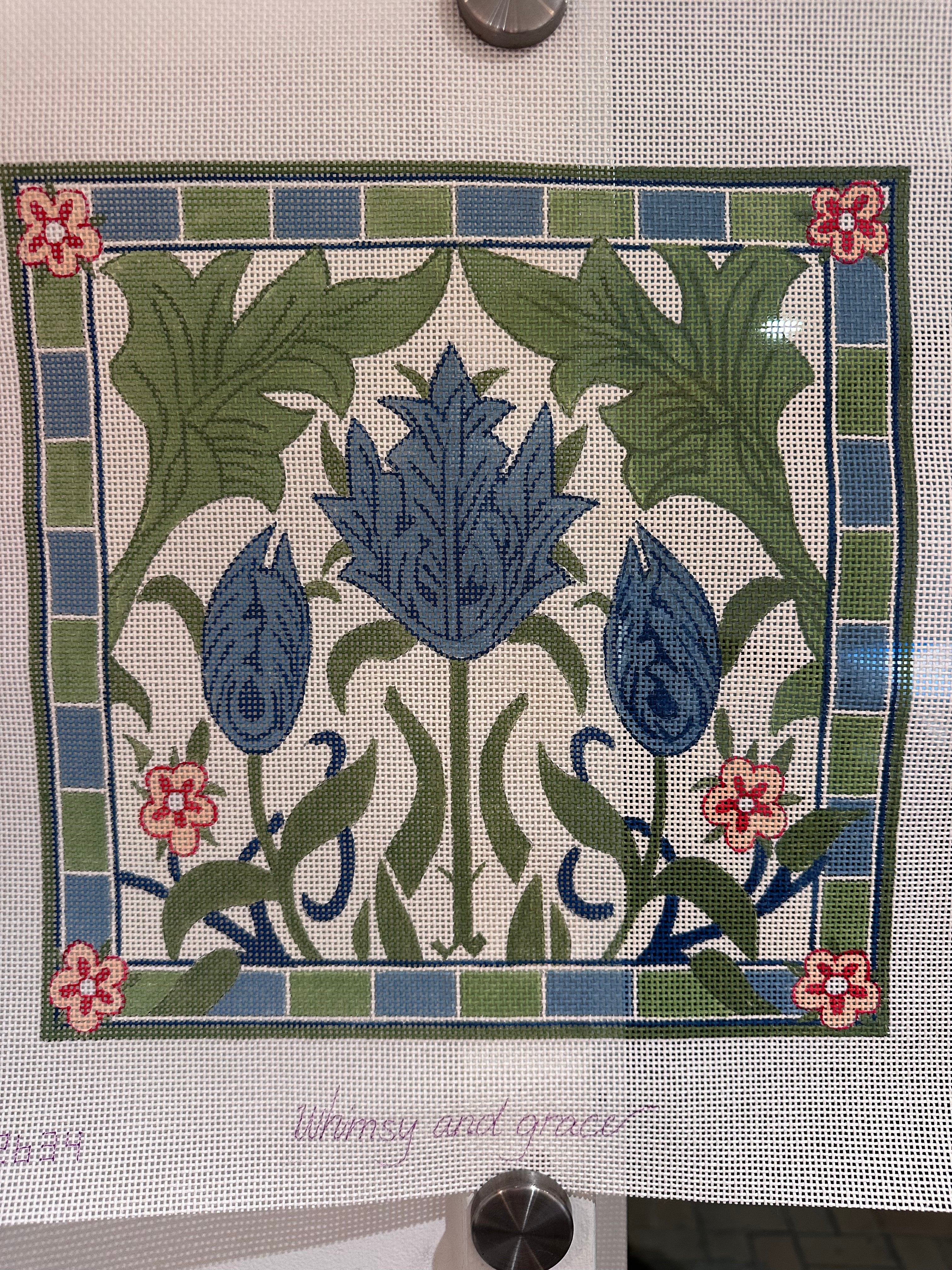 Wm's Blue Tulips Square
