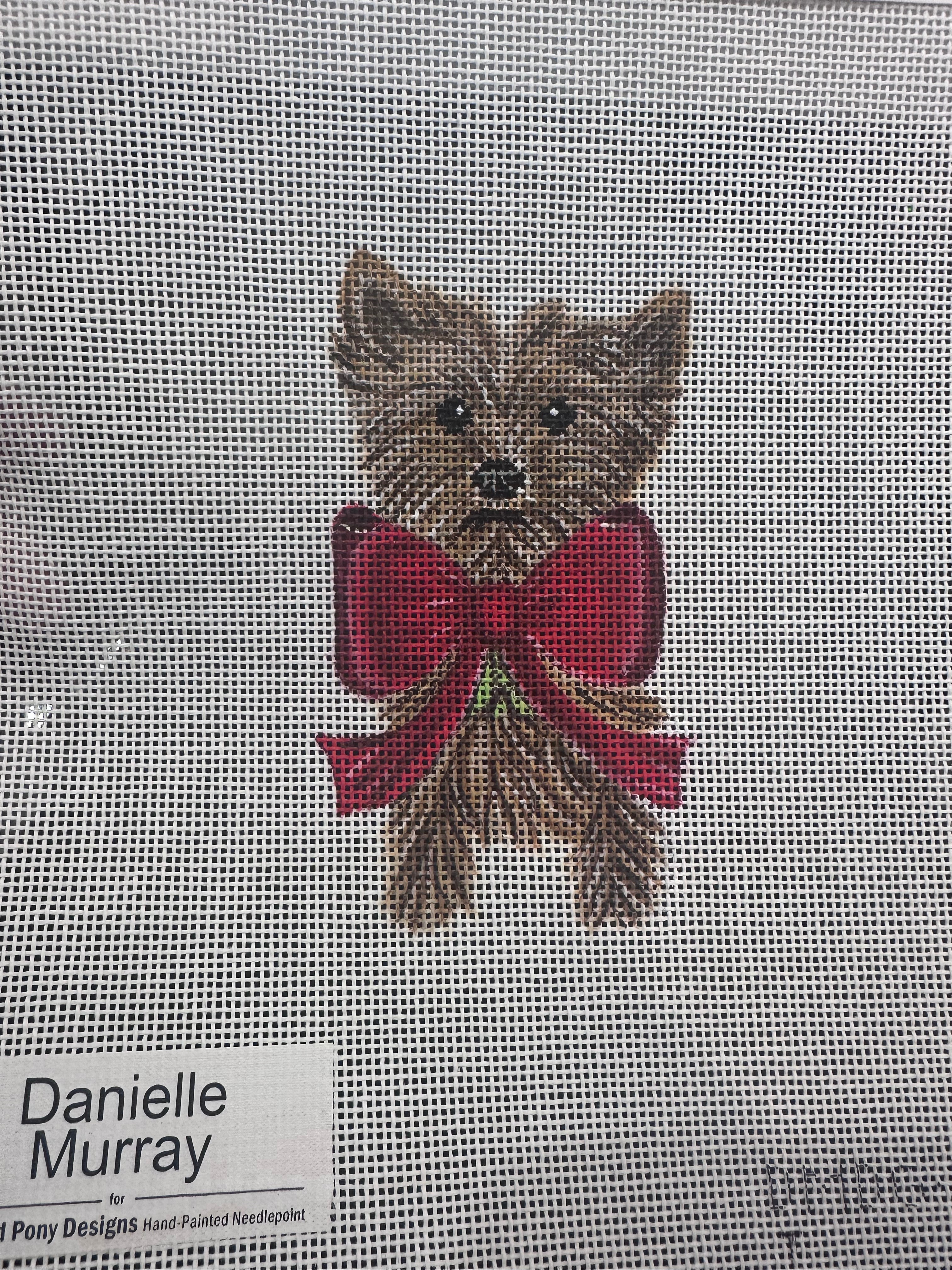 Dog: Holiday Yorkie ornament