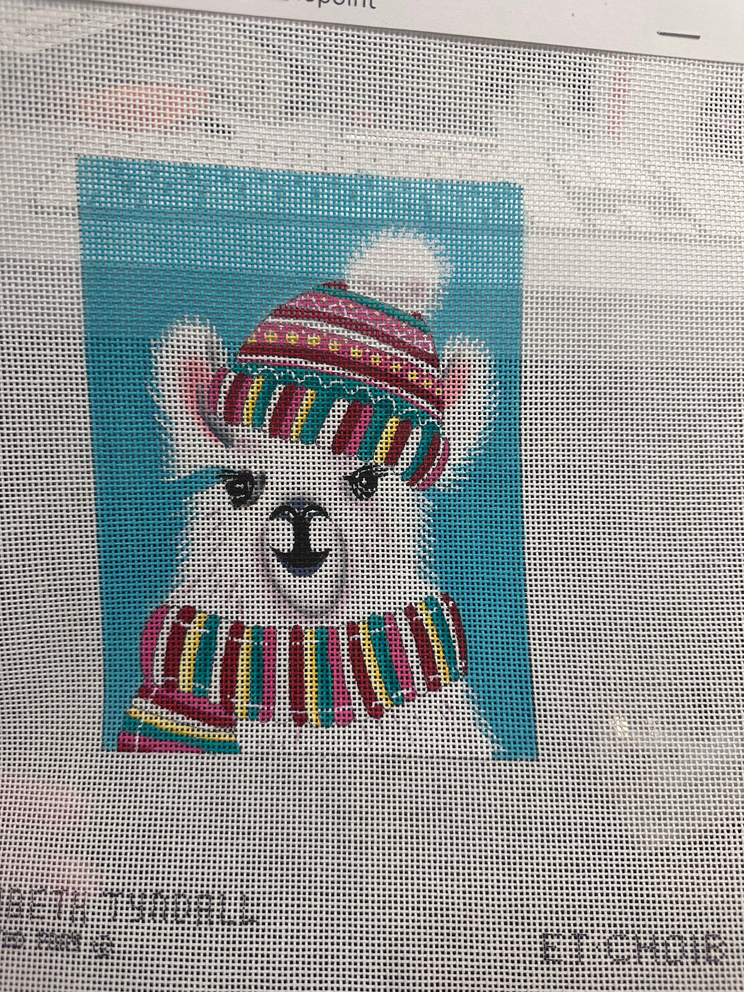 Christmas Animals: Jolly Llama Portrait