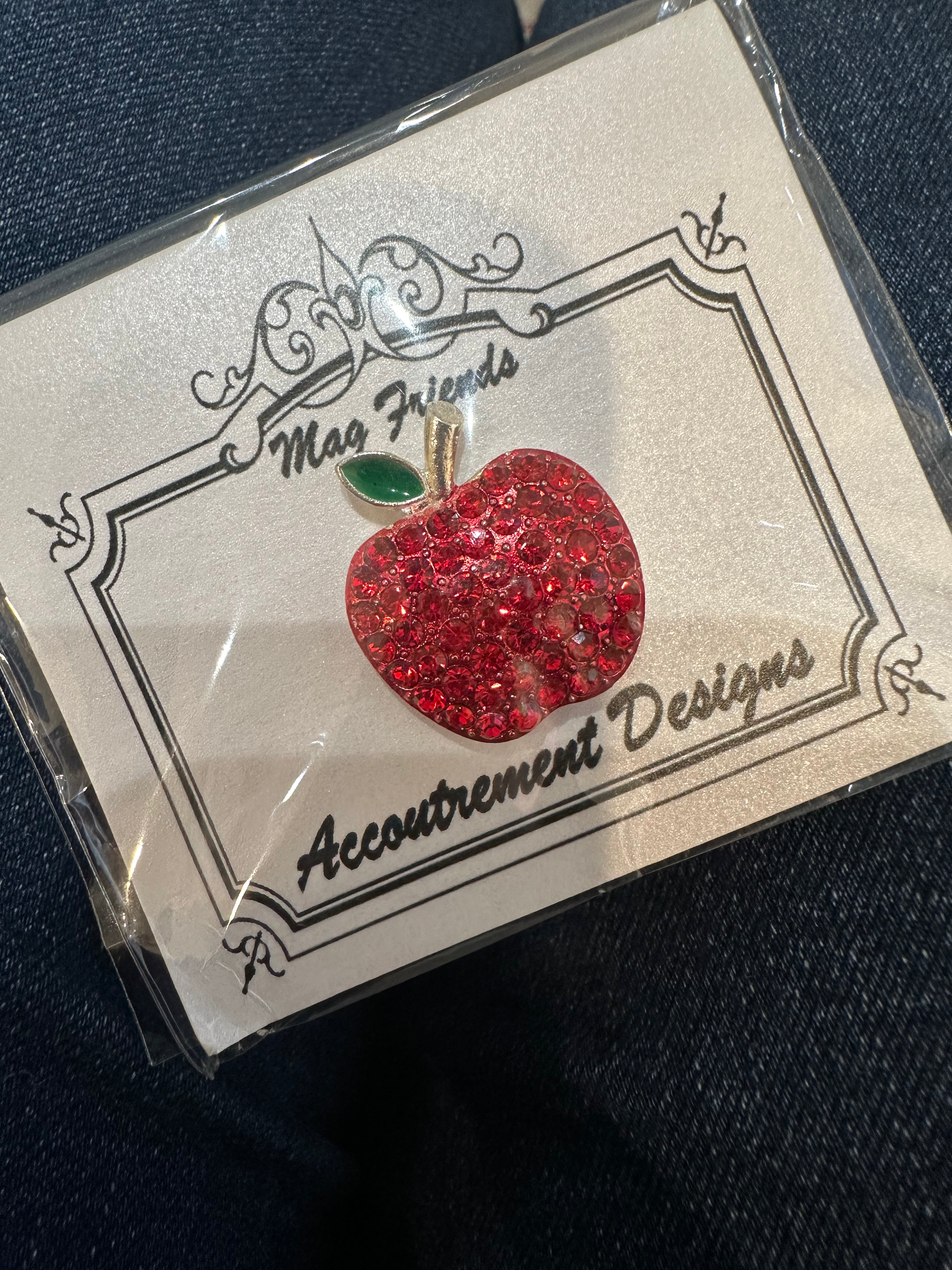 Sparkly Apple Needle Minder