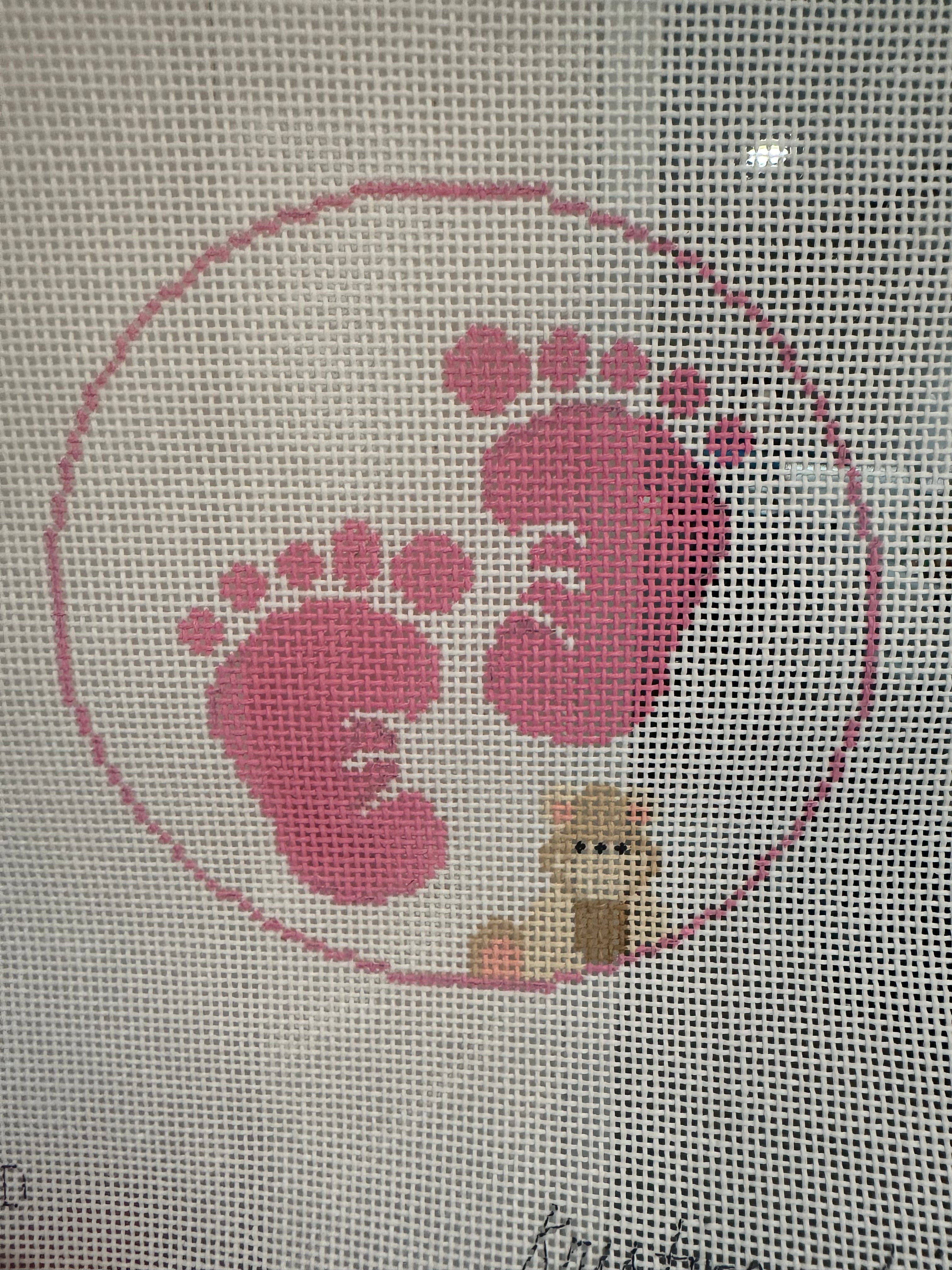 Baby Girl Feet Round