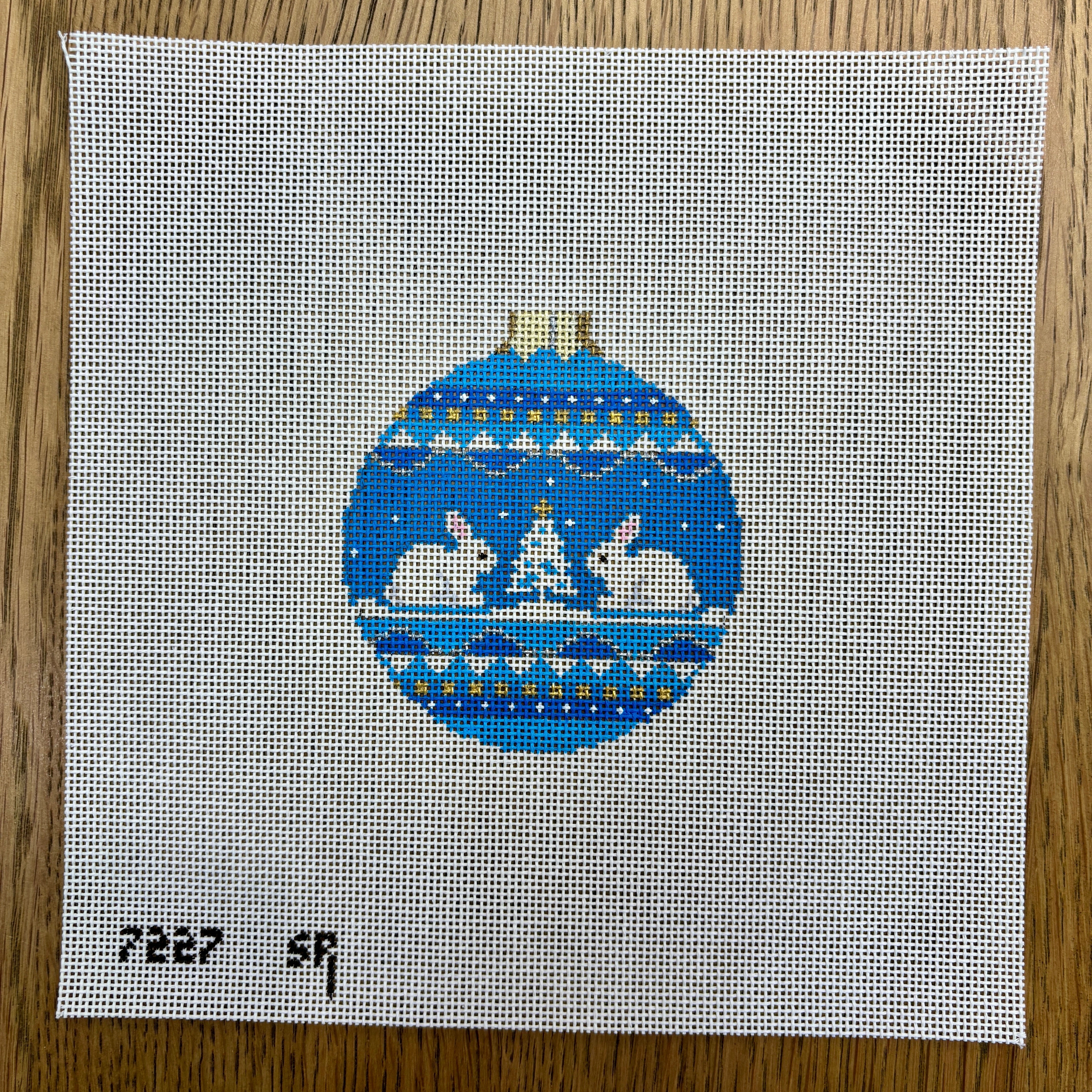 Snow Bunnies, 3.25" Round