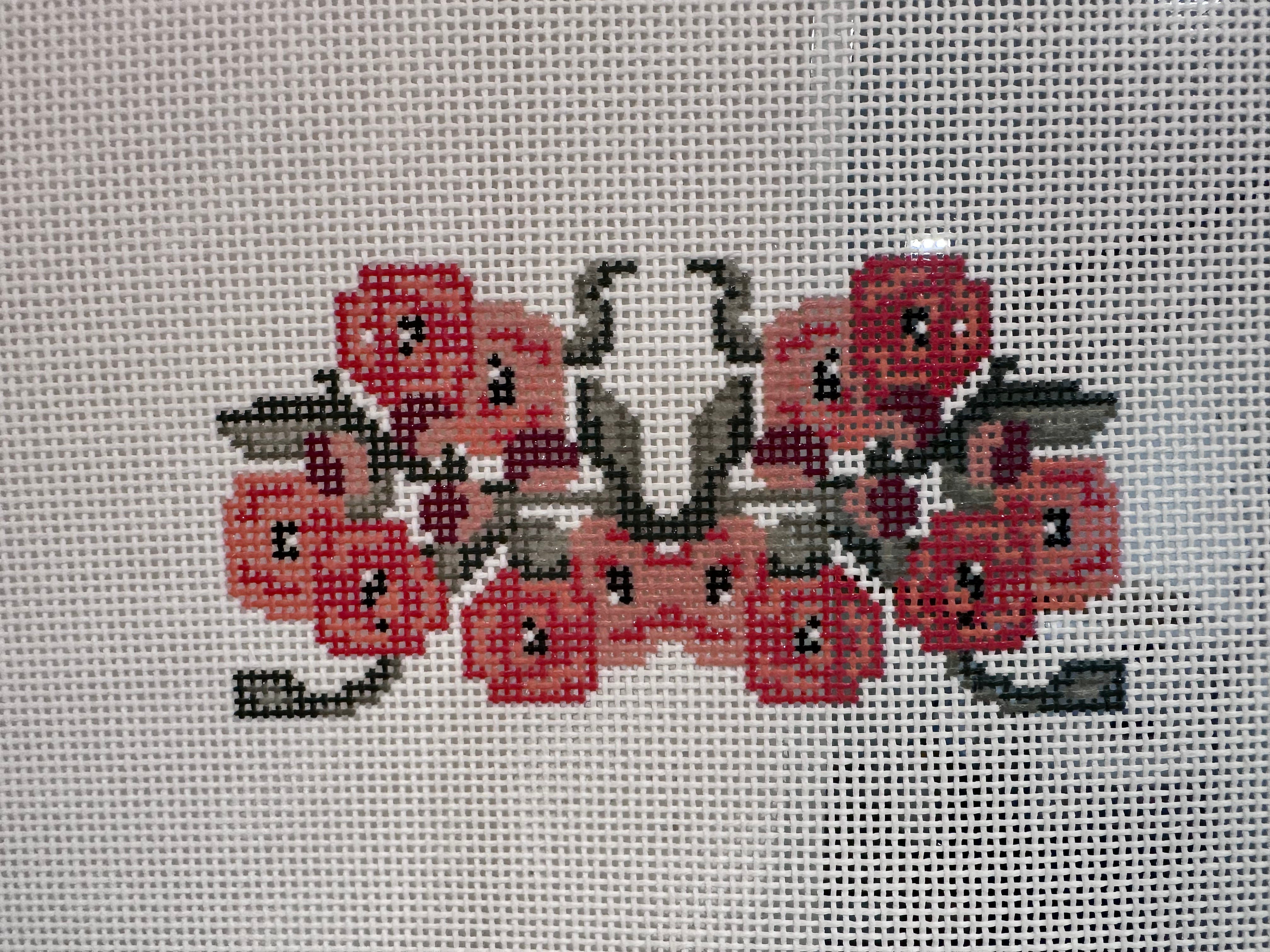 Orange Flowers on White