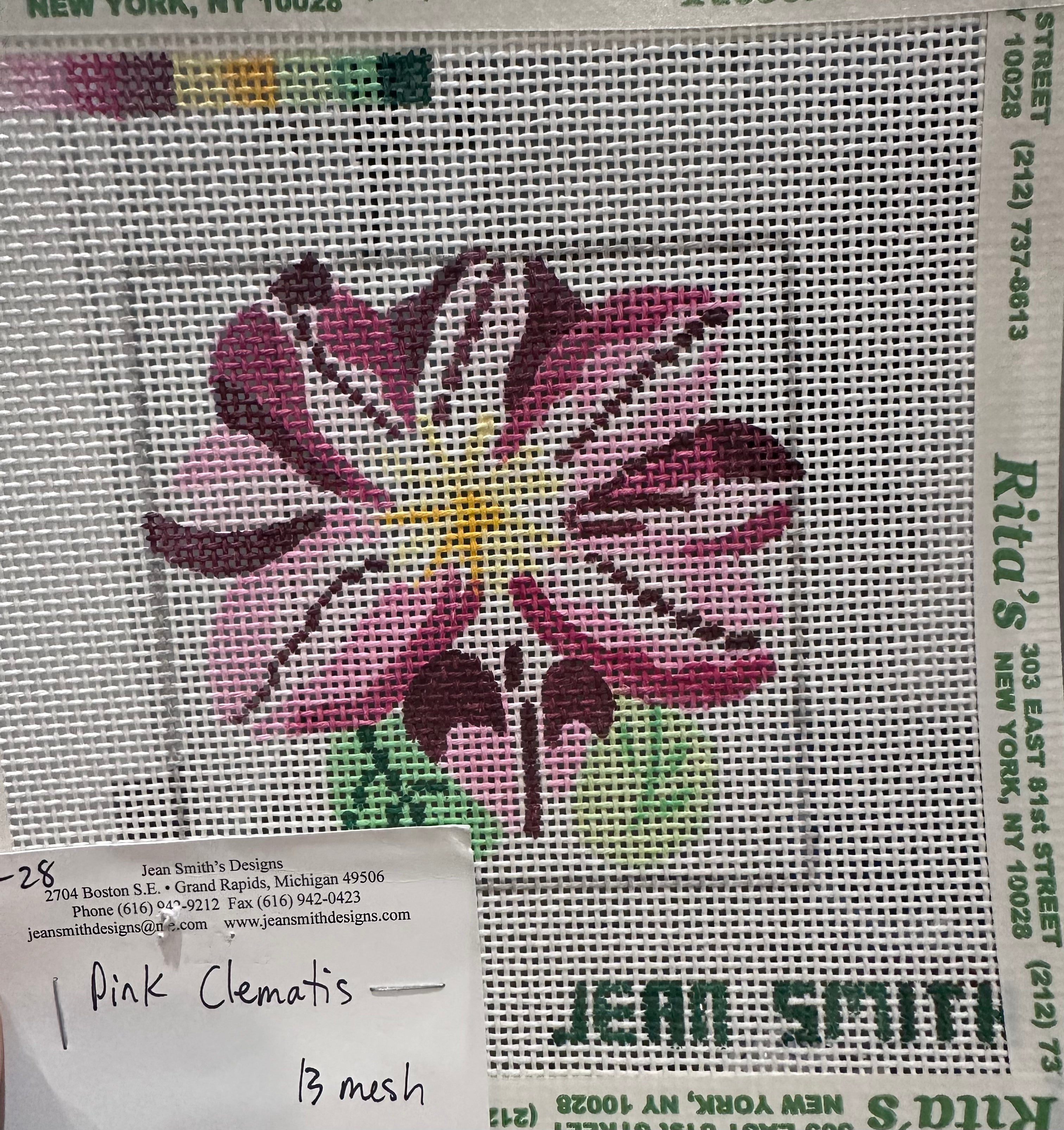 Pink Clematis Coaster