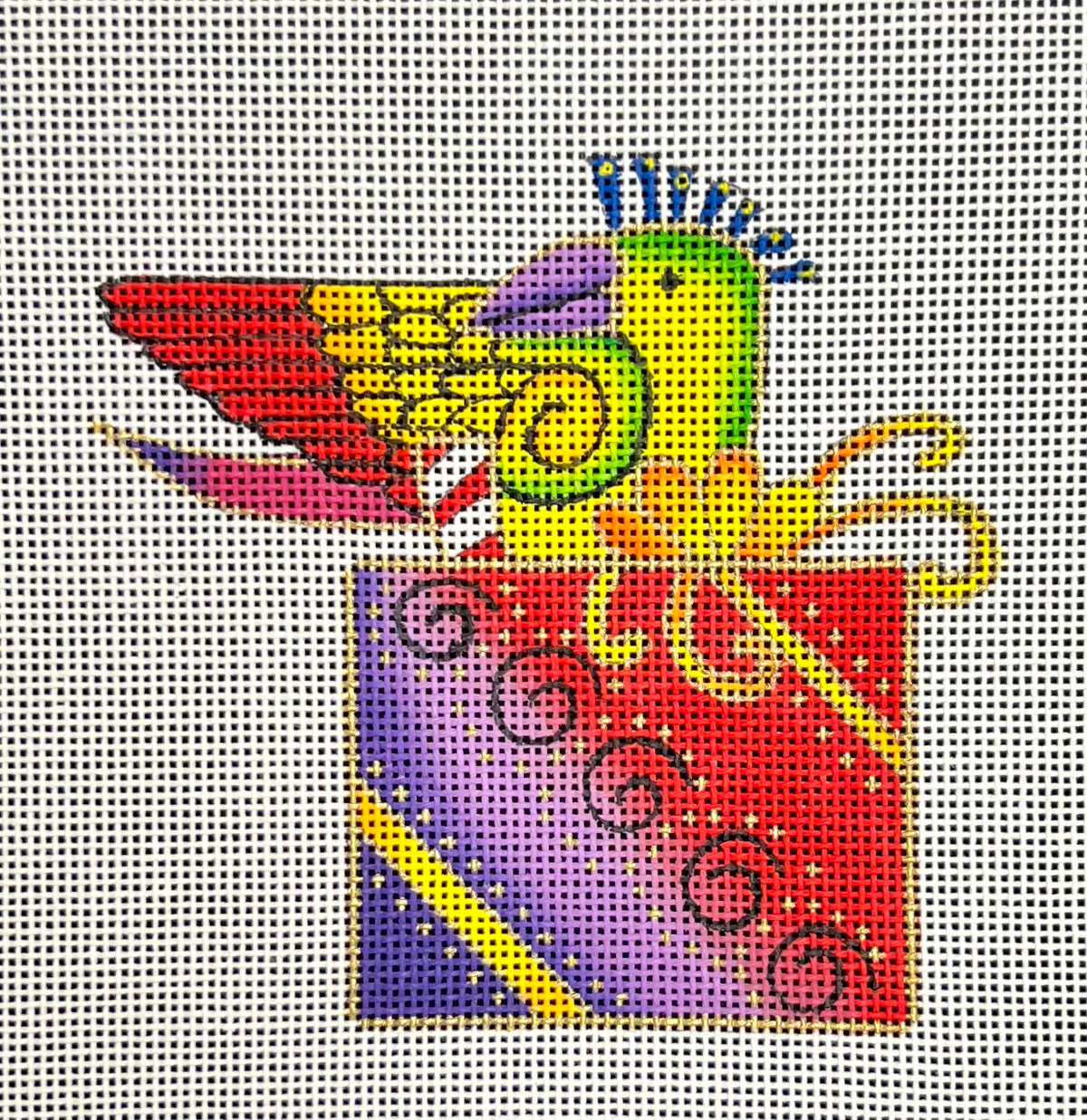 Laurel Burch: Purple Present with Bird