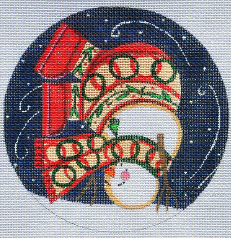 Laurie Korsgaden: Tumbling Snowman Ornament