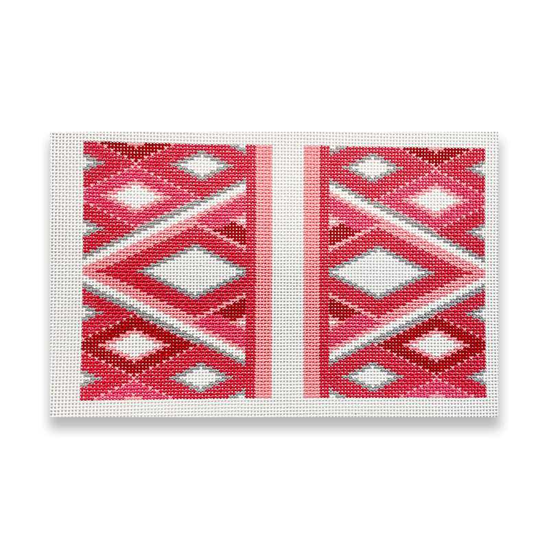 Magenta Geometric Clutch