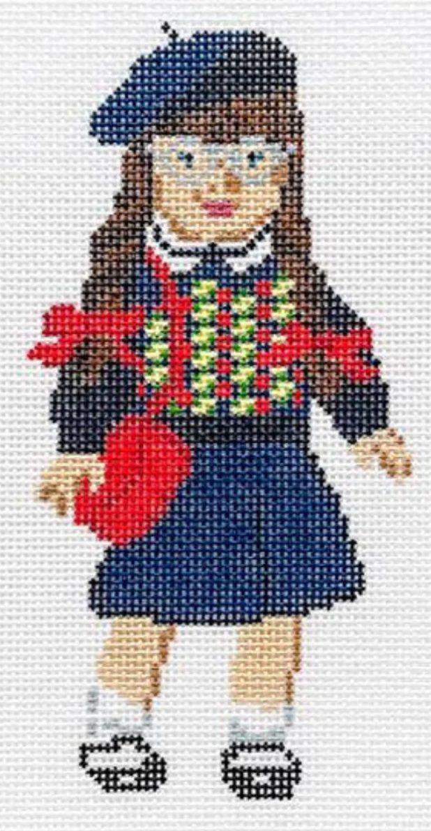 Molly American Girl Doll needlepoint canvas