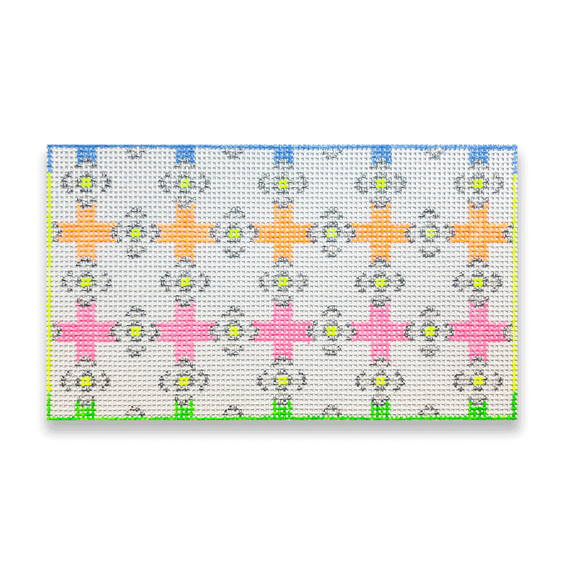 Neon Floral Lattice