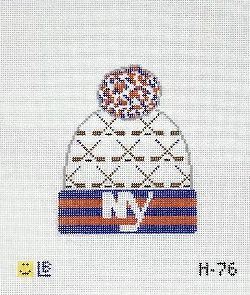 New York Islanders Hockey Beanie needlepoint canvas