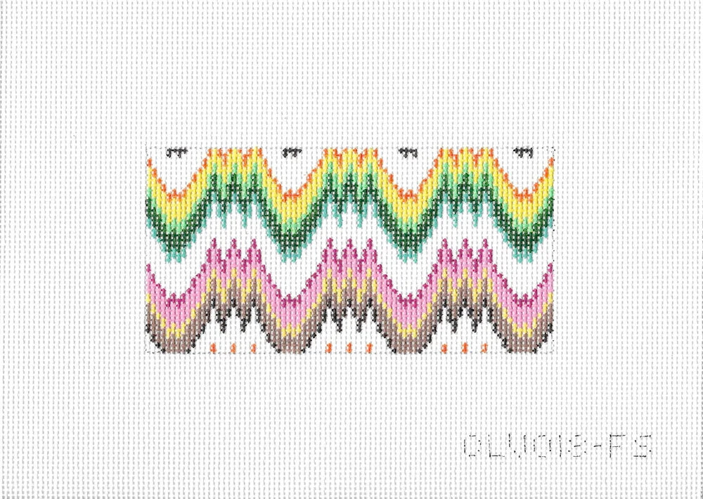 Rectangular Insert - Flame Stitch