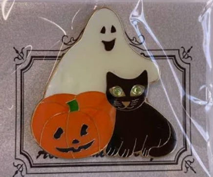Pumpkin, Ghost, and Black Cat Needle Minder