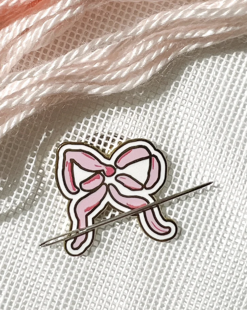 Pink Bow Needleminder