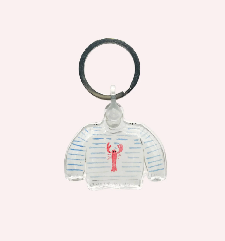 Lobster Sweater Keychain & Needle Threader