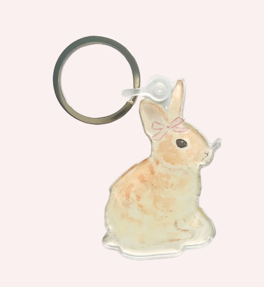 Bunny With Bow Keychain & Needle Threader