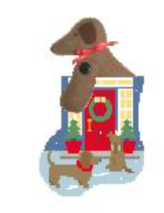 Front Door Mini Sock with Dachshund Critter