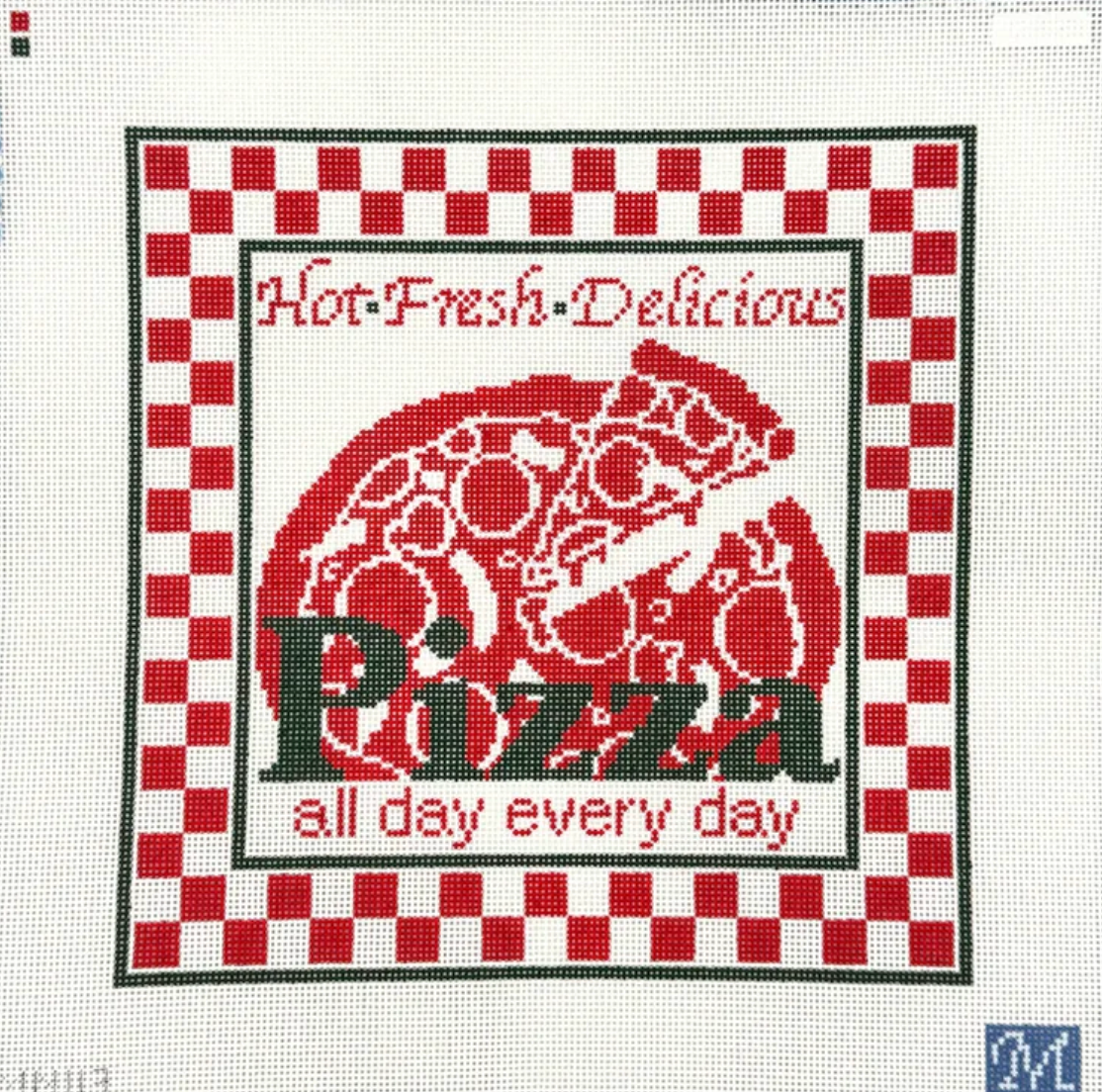 Hot Fresh Delicious Pizza Box – Rita's needlepoint