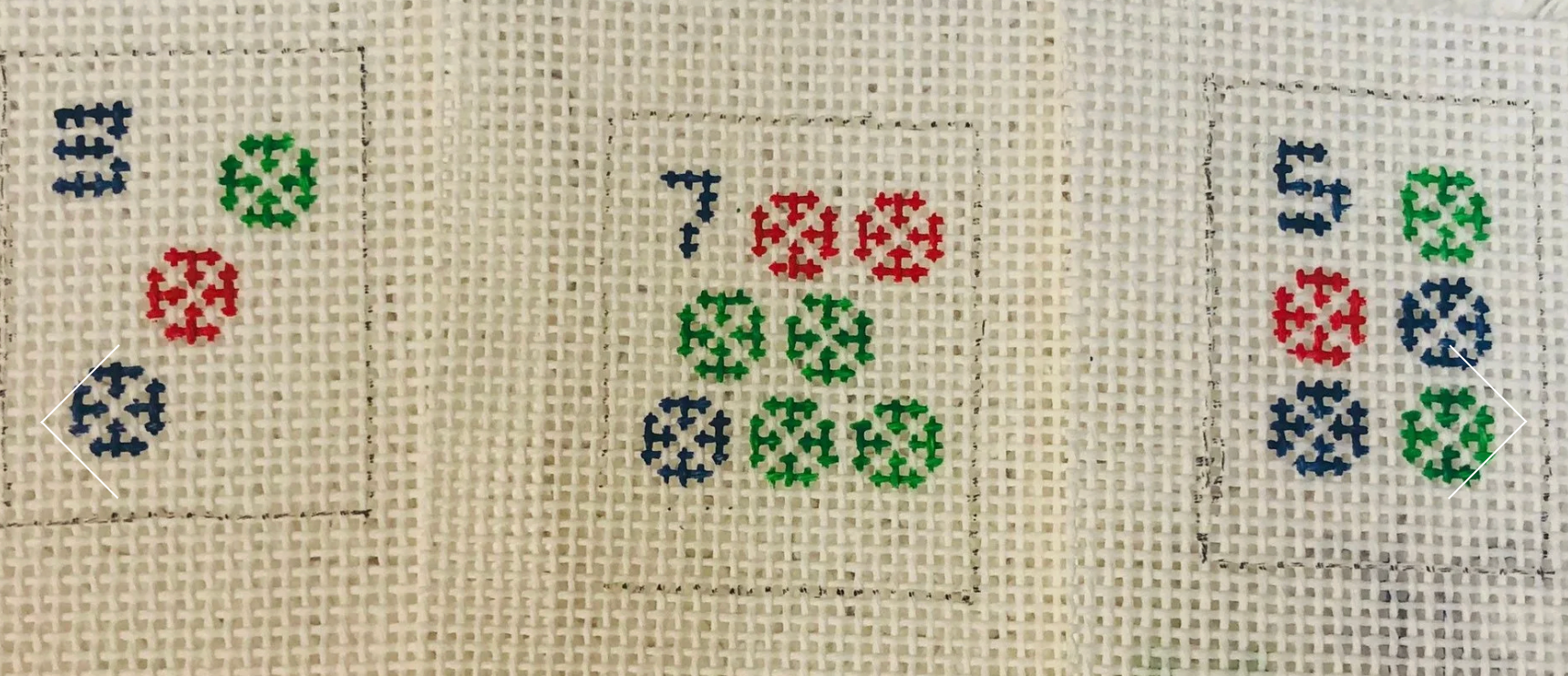 Mahjong Tiles - 3, 5, 7 circles