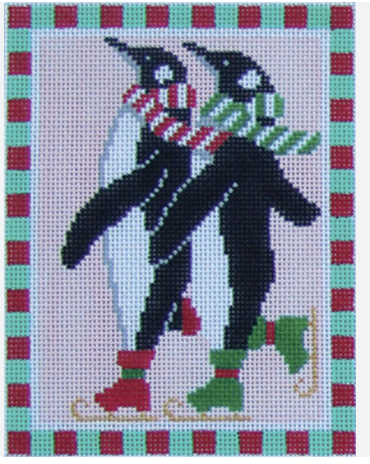 Skating Penguin Duo