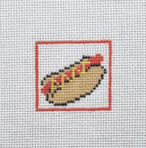 Hot Dog Bookmark with Vintage Ribbon