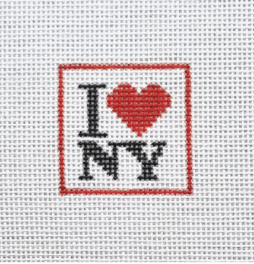 I Love NY Bookmark with Vintage Ribbon
