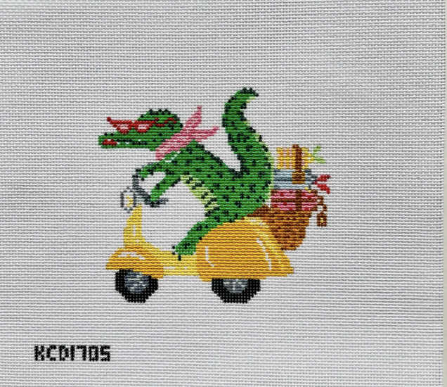 La Dolce Vita Crocodile on Vespa