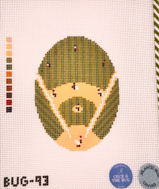 Baseball from Above Oval