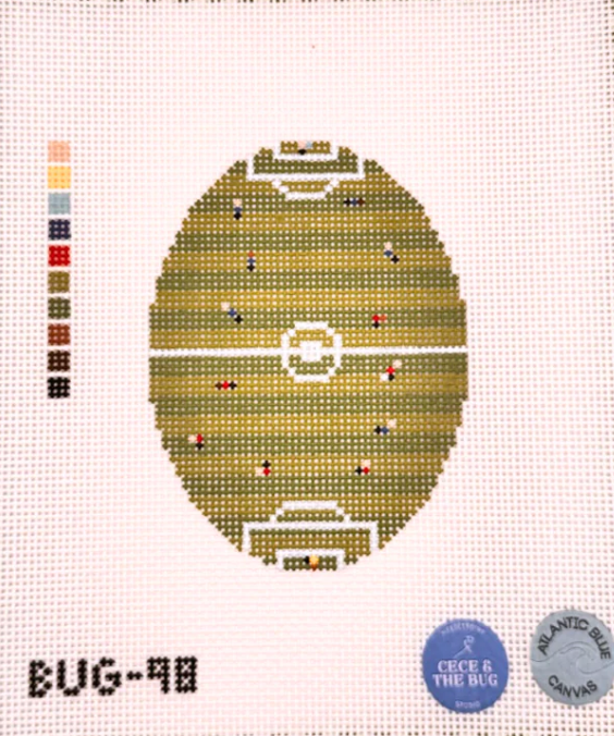 Soccer From Above Oval