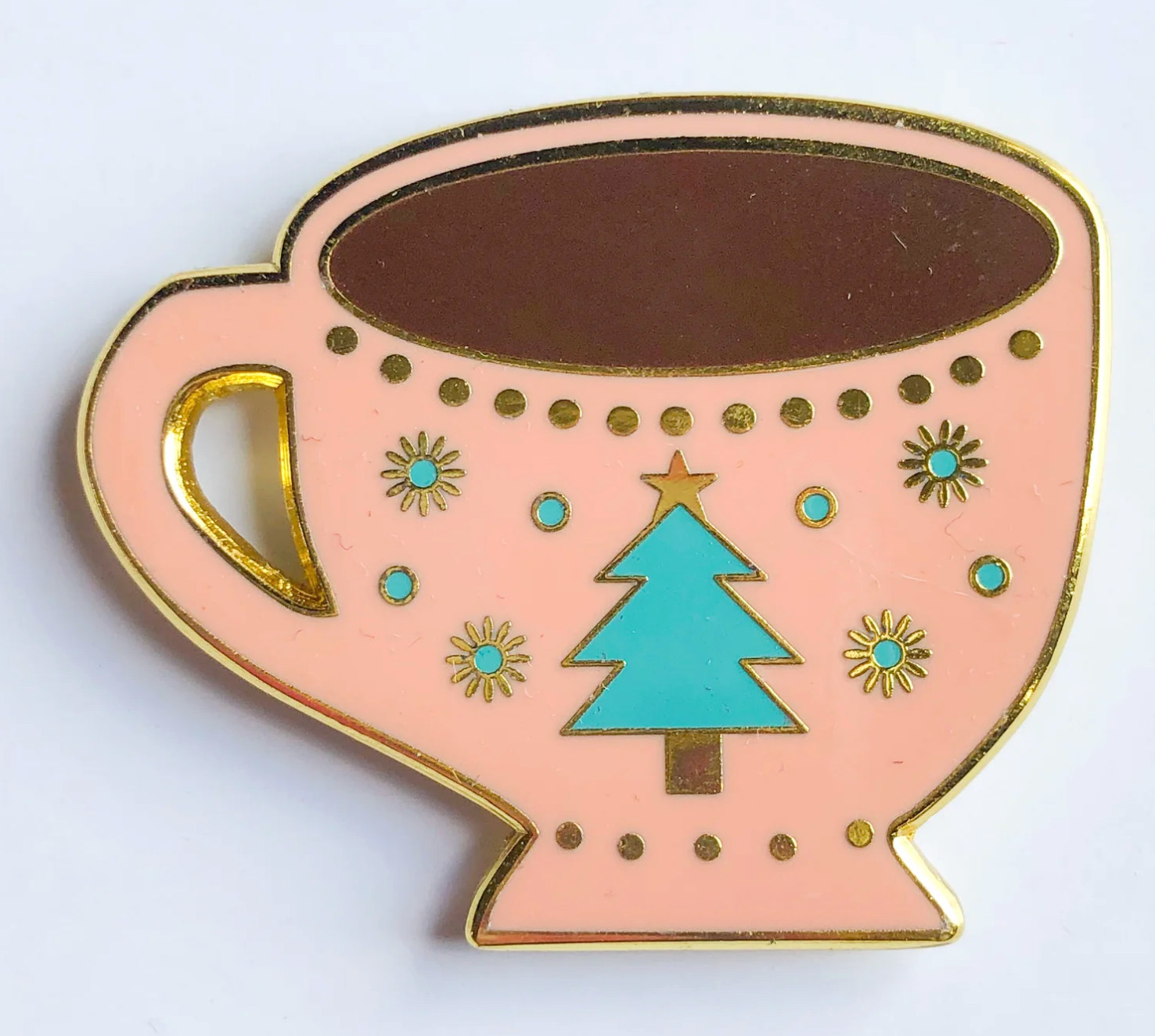 Pink Coffee Mug Needle Minder