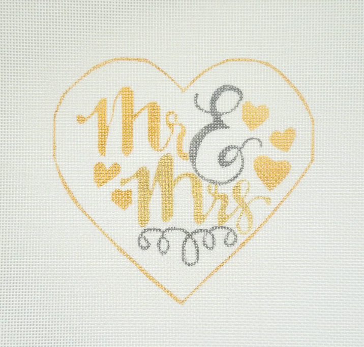 "Mr. & Mrs" Heart Gold/Silver