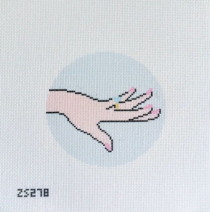 Show Me the Ring (Blue) Printed Canvas