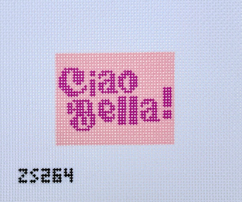 Ciao Bella! Luggage Tag Printed Canvas