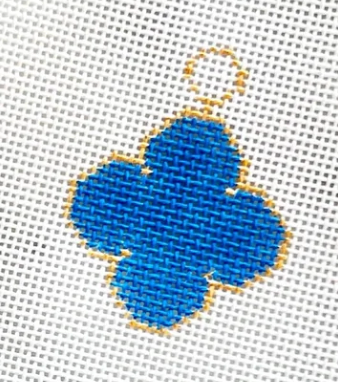 Blue Enamel Clover Inspired Charm