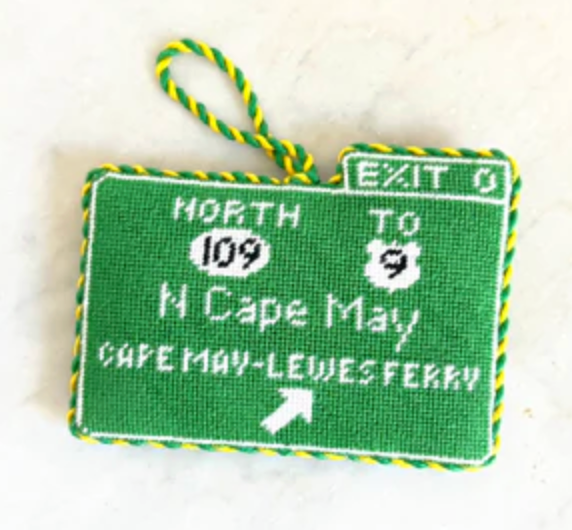 NJ Parkway Exit Sign Exit 0 Cape May