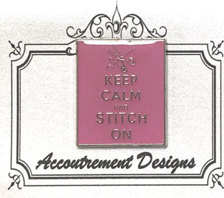 Keep Calm and Stitch On Pink Needleminder