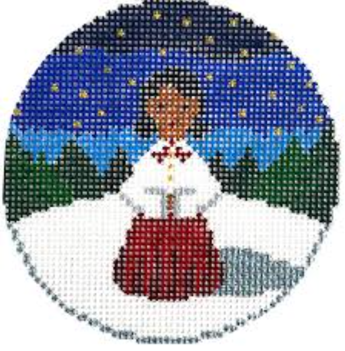 Caroler Round - Dark Hair