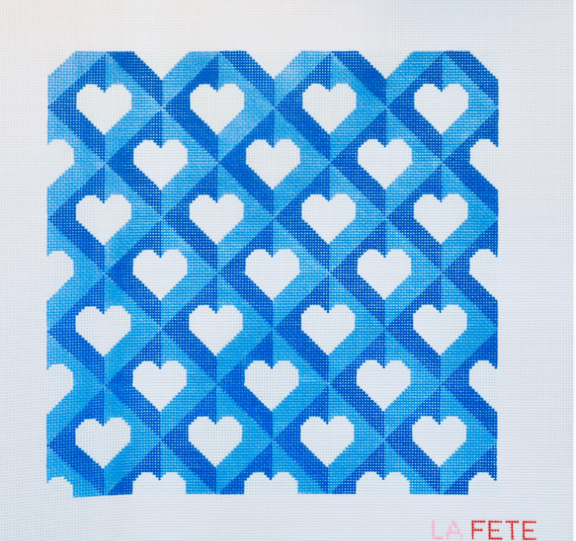 Blue Heart Pillow